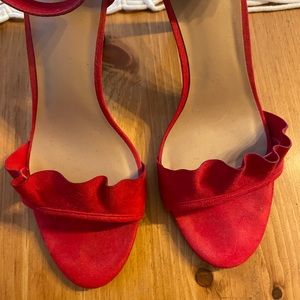 Red Suede Heels